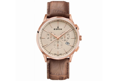 Edox Les Vauberts 10236 Watch Strap brown