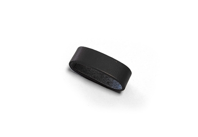 Watch band lug 20mm black leather