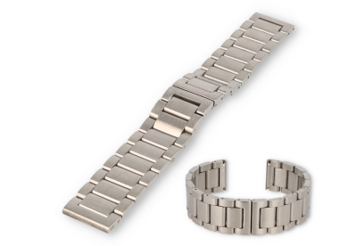 22mm watch strap - matt steel - colourfast