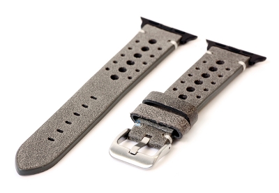 Apple Watch strap perforated leather grey - 38/40/41mm