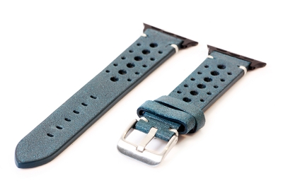 Apple Watch strap perforated leather green - 38/40/41mm