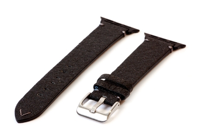 Apple Watch strap vegan leather black - 38/40/41mm