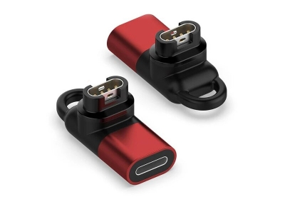 Mini charging adapter iOS for Garmin - red