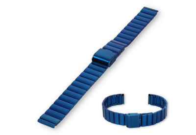 watch strap 14mm steel - blue