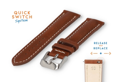 Watchstrap 18mm brown bulll leather