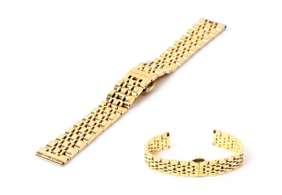 watch band 14mm steel gold - polished