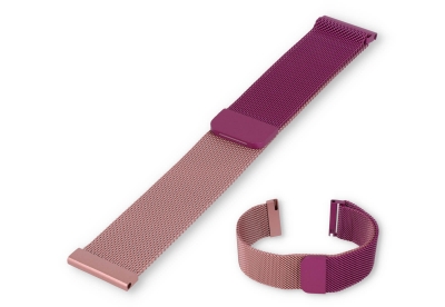 Mesh 20mm watch strap - pink