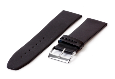 Seamless watch band 26mm nappa leather - black