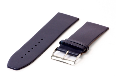 Seamless watch band 28mm calf leather - blue