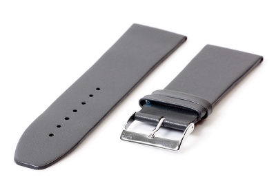Seamless watch band 28mm calf leather - grey