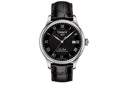 Tissot watch strap T0064071605300 black leather