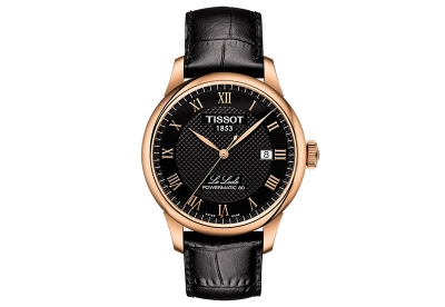 Tissot watch strap T0064073605300 black leather