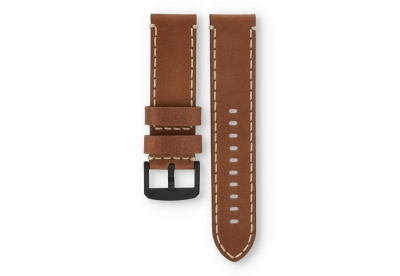 Tissot Official 22mm leather strap - cognac