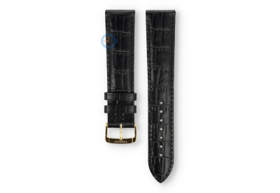 Tissot Official 20mm leather strap - black