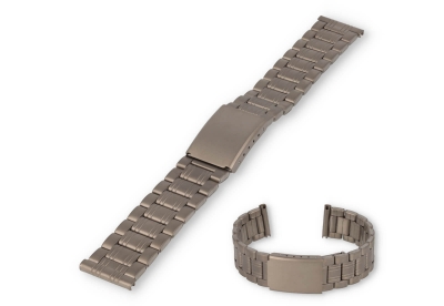 20mm titanium watch strap with engraved lines