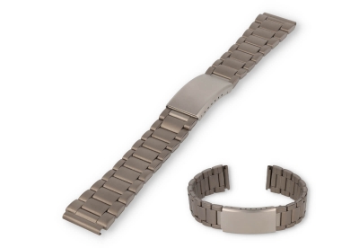 18mm titanium watch strap with folding clasp