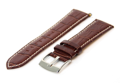 Mid brown watchstrap - 24mm leather