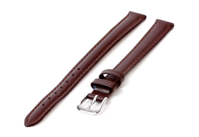 Extra long watch band 12mm leather brown