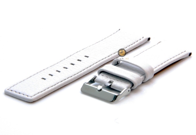 Oozoo watchstrap 24mm white leather