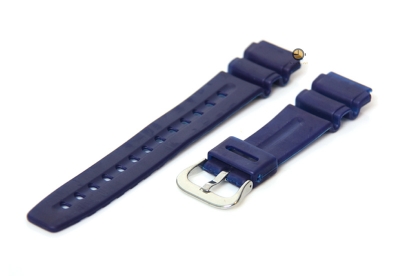 Watchband 20mm blue rubber