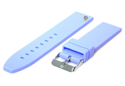 Watchstrap 22mm silicone lightblue