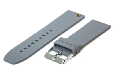 Watchstrap 24mm grey silicone