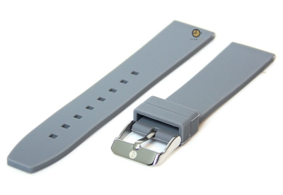 Watchstrap 18mm grey silicone