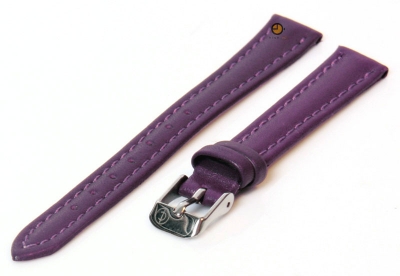 Watchstrap 12mm lila calf leather