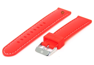 Watchstrap 18mmred silicone