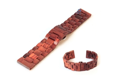 Wooden watchstrap 22mm Indian Rosewood