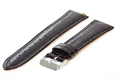 Watchstrap 18mm brown snake leather