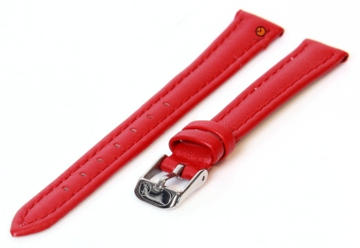 Watchstrap 14mm red calf leather