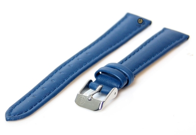 Watchstrap blue calf leather 16mm