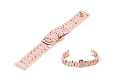 Watchstrap 16mm stainless steel rose gold