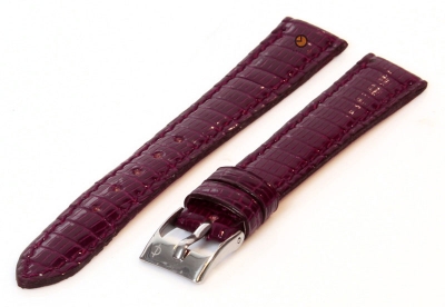 Watchstrap 14mm burgandy lizard leather