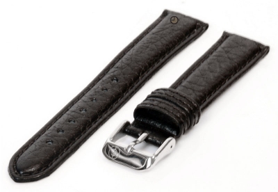 Watchstrap 12mm classic black leather