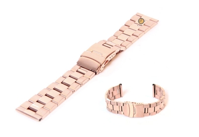 Watchstrap 24mm stainless steel rose gold