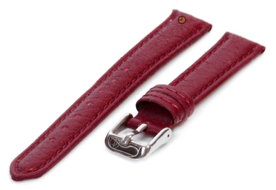 Watchstrap 14mm classic burgandy leather