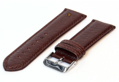 Watchstrap 24mm classic darkbrown leather