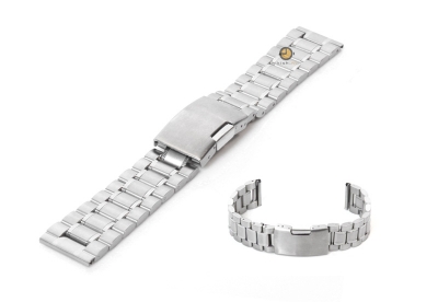 Watchstrap 18mm stainless steel silver