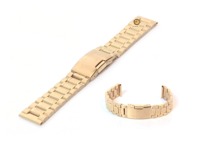 Watchstrap 20mm stainless steel gold