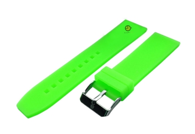 Watchstrap 18mm neon green  silicone