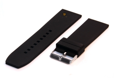 Watchstrap 28mm black silicone