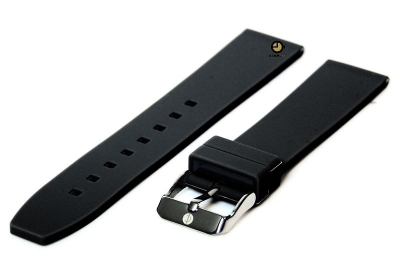 Watchstrap 18mm black silicone