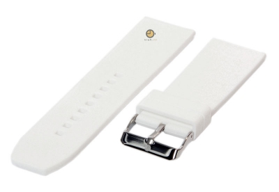 Watchstrap 28mm white silicone