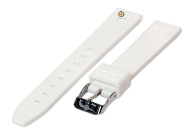 Watchstrap 18mm white silicone