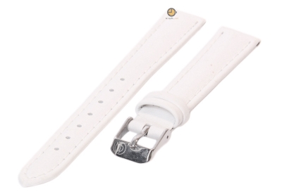 Watchstrap 12mm white calf leather