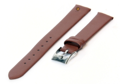 Seamless watchstrap 14mm brown leather