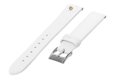 Seamless watchstrap 14mm white leather