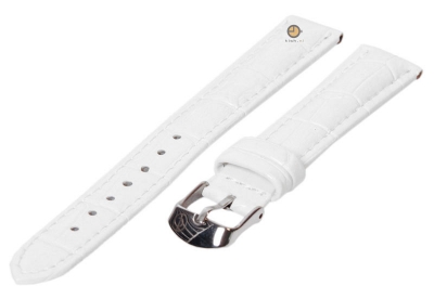 Watchstrap 18mm white leather